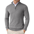 Men's Quarter Zip Knit Sweater Long Sleeve