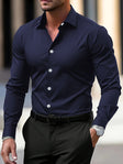 Men's Button-Down Dress Shirt Long Sleeve