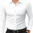 Men's Slim Fit Button-Down Shirt Long Sleeve