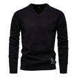 Men's Knit V-Neck Sweater Long Sleeve