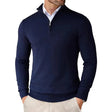 Men's Quarter Zip Knit Sweater Long Sleeve