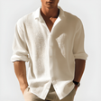 Men's Textured Long Sleeve Shirt Classic Collar