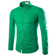 Men's Wrinkle-Free Button-Up Shirt Long Sleeve