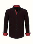 Men's Button-Down Shirt Contrast Trim