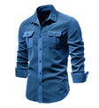 Men's Corduroy Shirt Chest Pockets