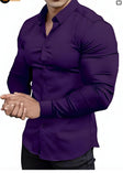 Men's Slim Fit Dress Shirt Subtle Sheen