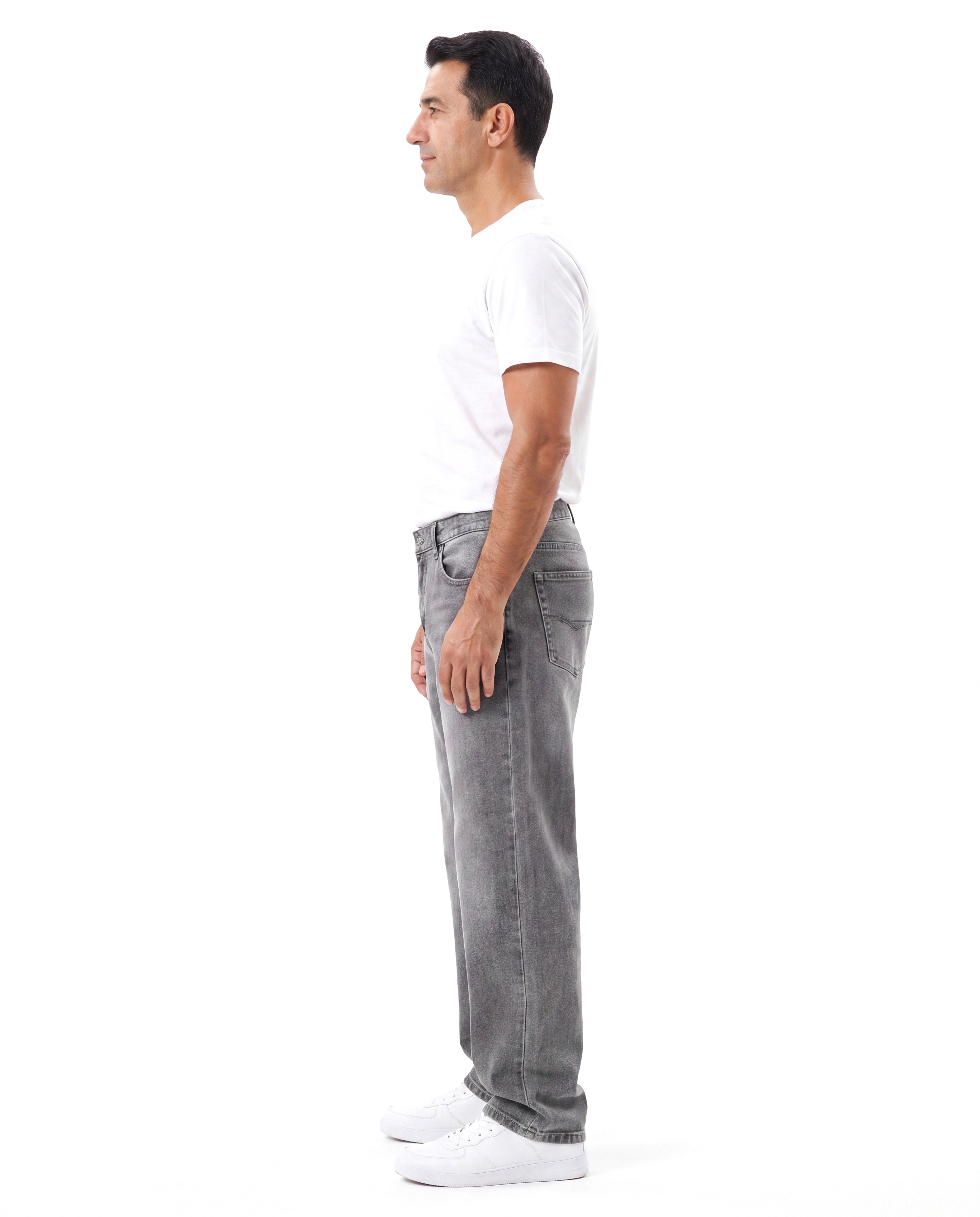 Men's Stretch Jeans with Relaxed Fit