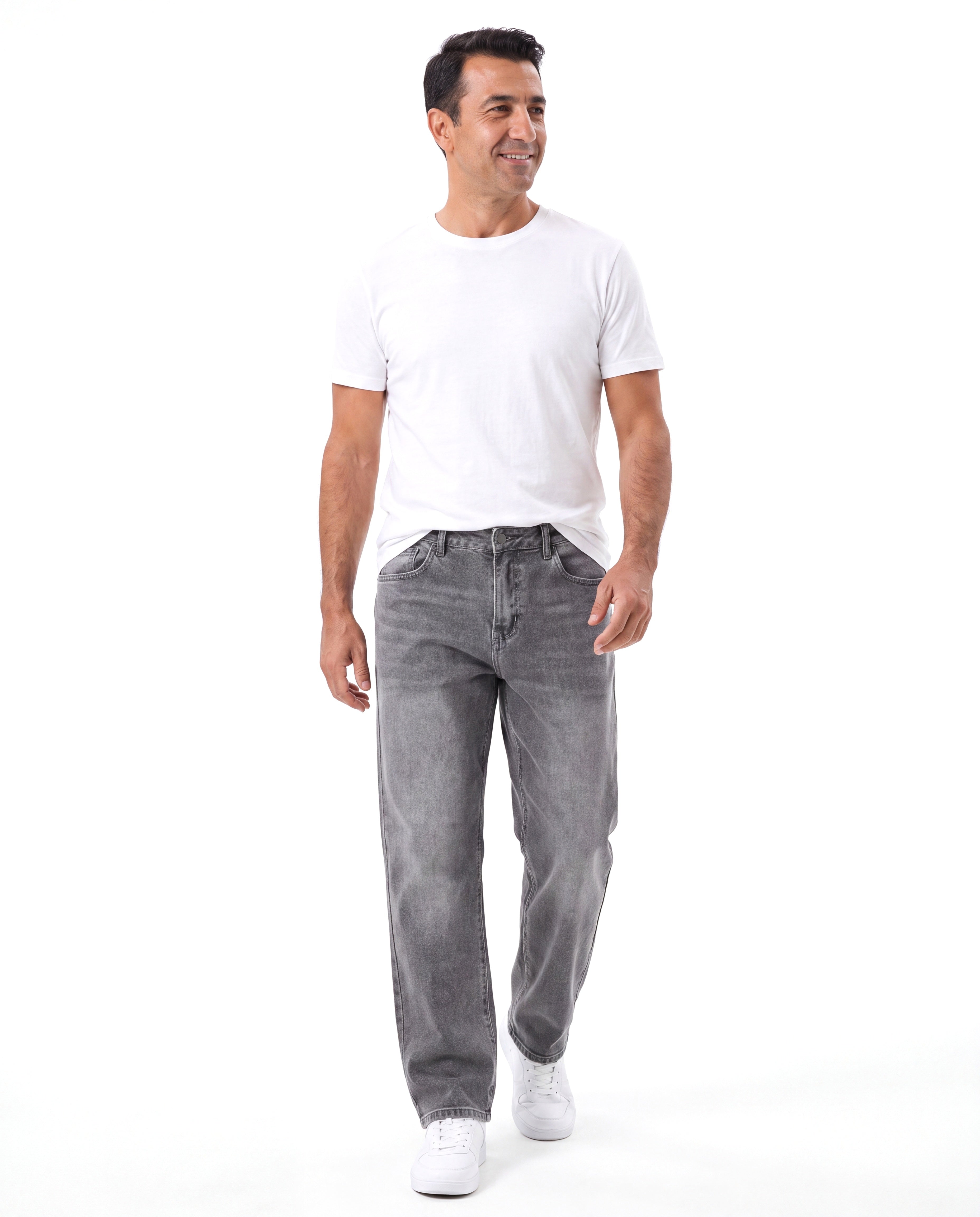Men's Stretch Jeans with Relaxed Fit