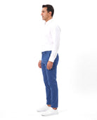 Men's Tailored Chino with Button Closure
