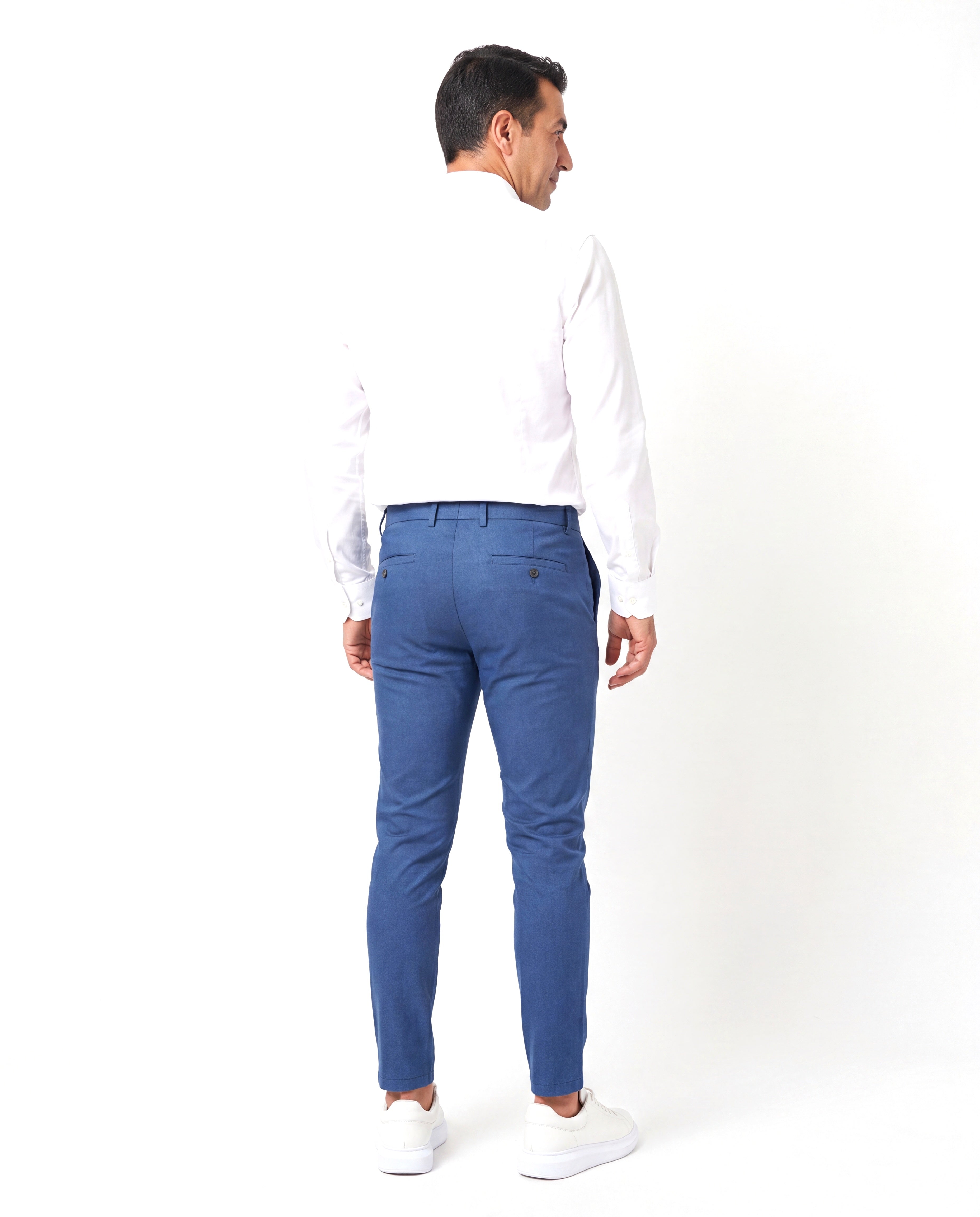 Men's Tailored Chino with Button Closure
