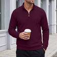 Nathaniel | Refined Textured Quarter-Zip Sweater