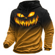 Harlan | Spooky Pumpkin Waffle Hoodie