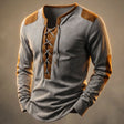 Kenneth | Rugged Lace-Up Henley Shirt