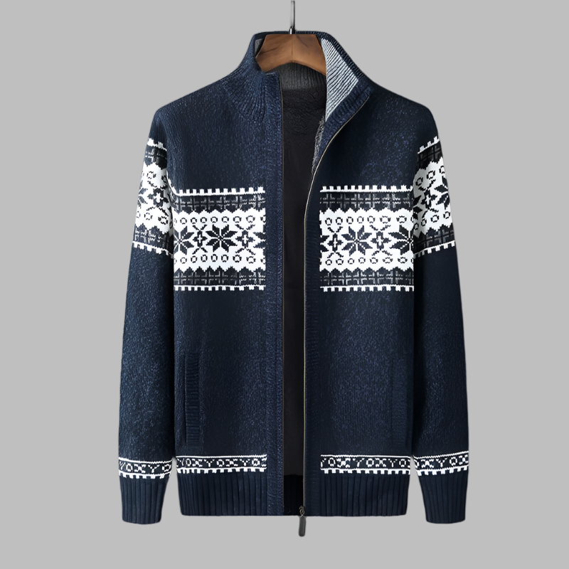 Henry | Cozy Fair Isle Knit Cardigan - Valereo