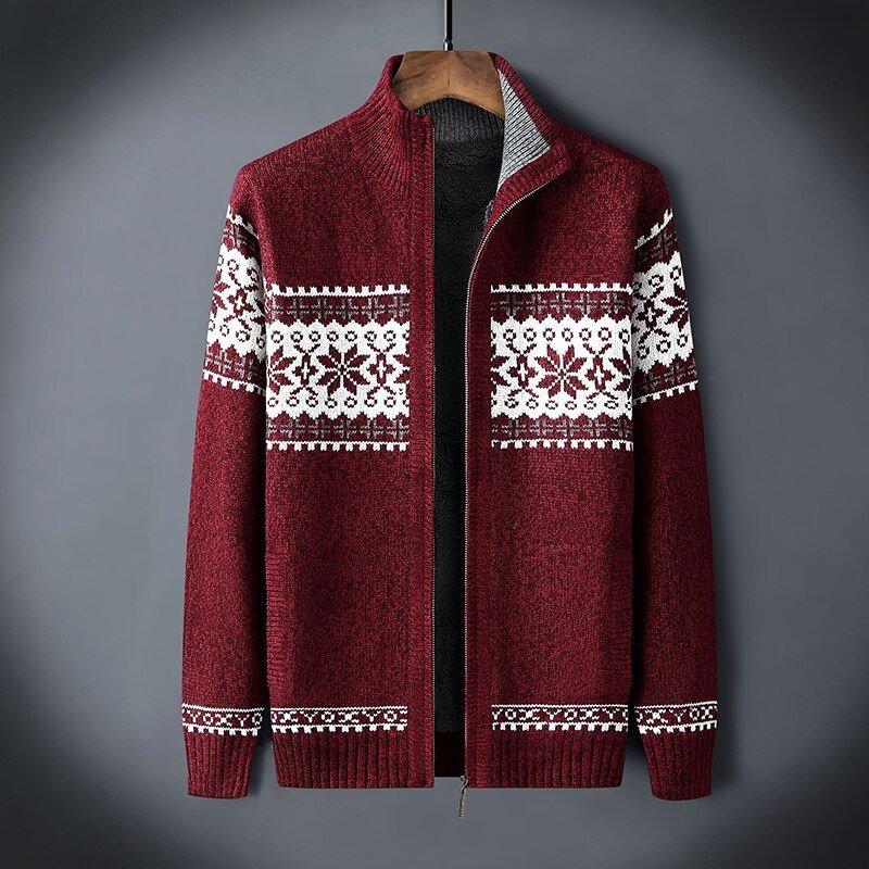 Henry | Cozy Fair Isle Knit Cardigan - Valereo