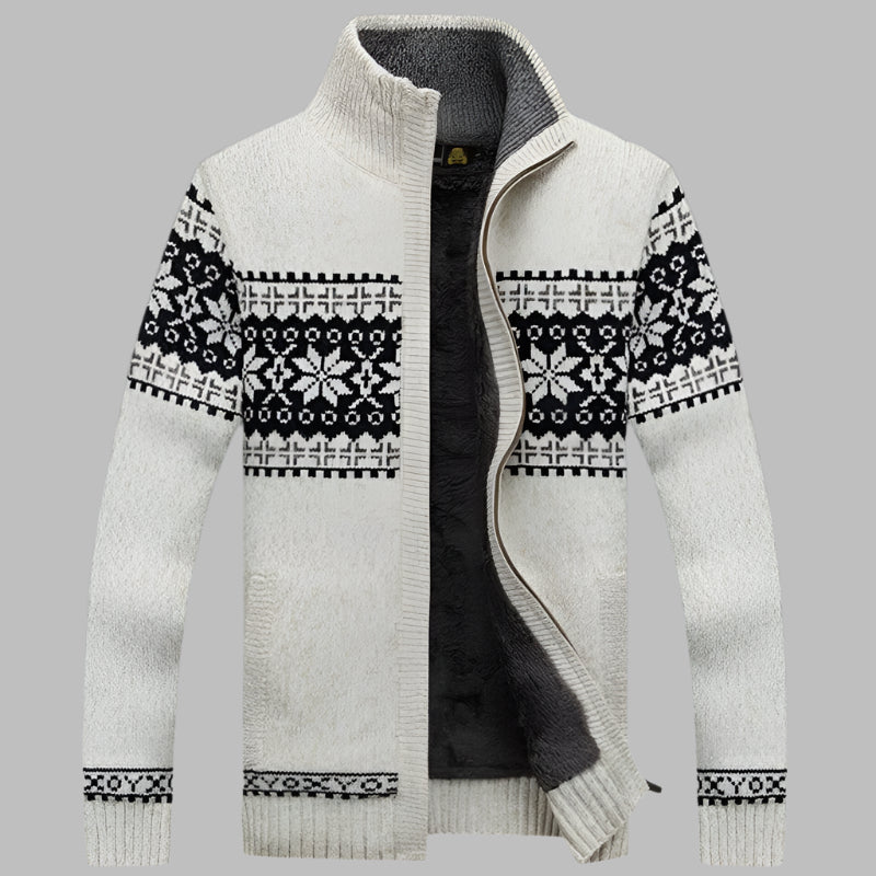 Henry | Cozy Fair Isle Knit Cardigan - Valereo