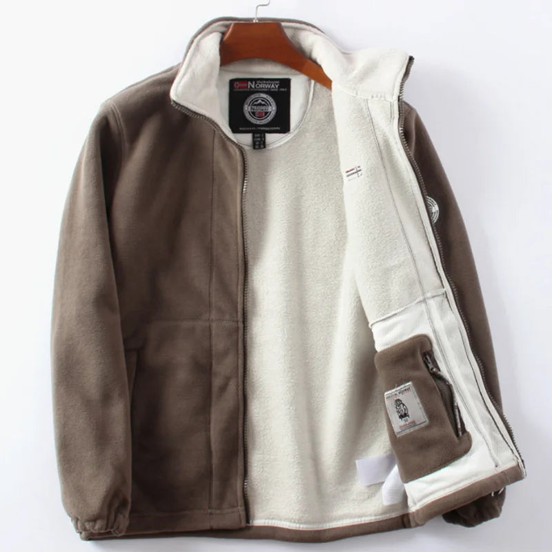 Henry | Cozy Fleece Stand-Collar Jacket - Valereo