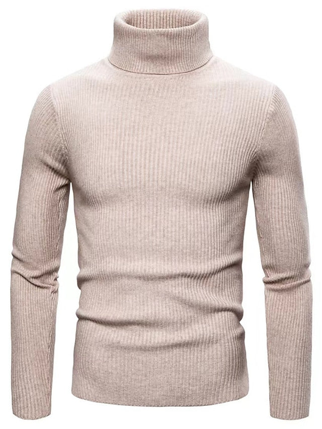 Henry | Elegant Ribbed Turtleneck Sweater - Valereo
