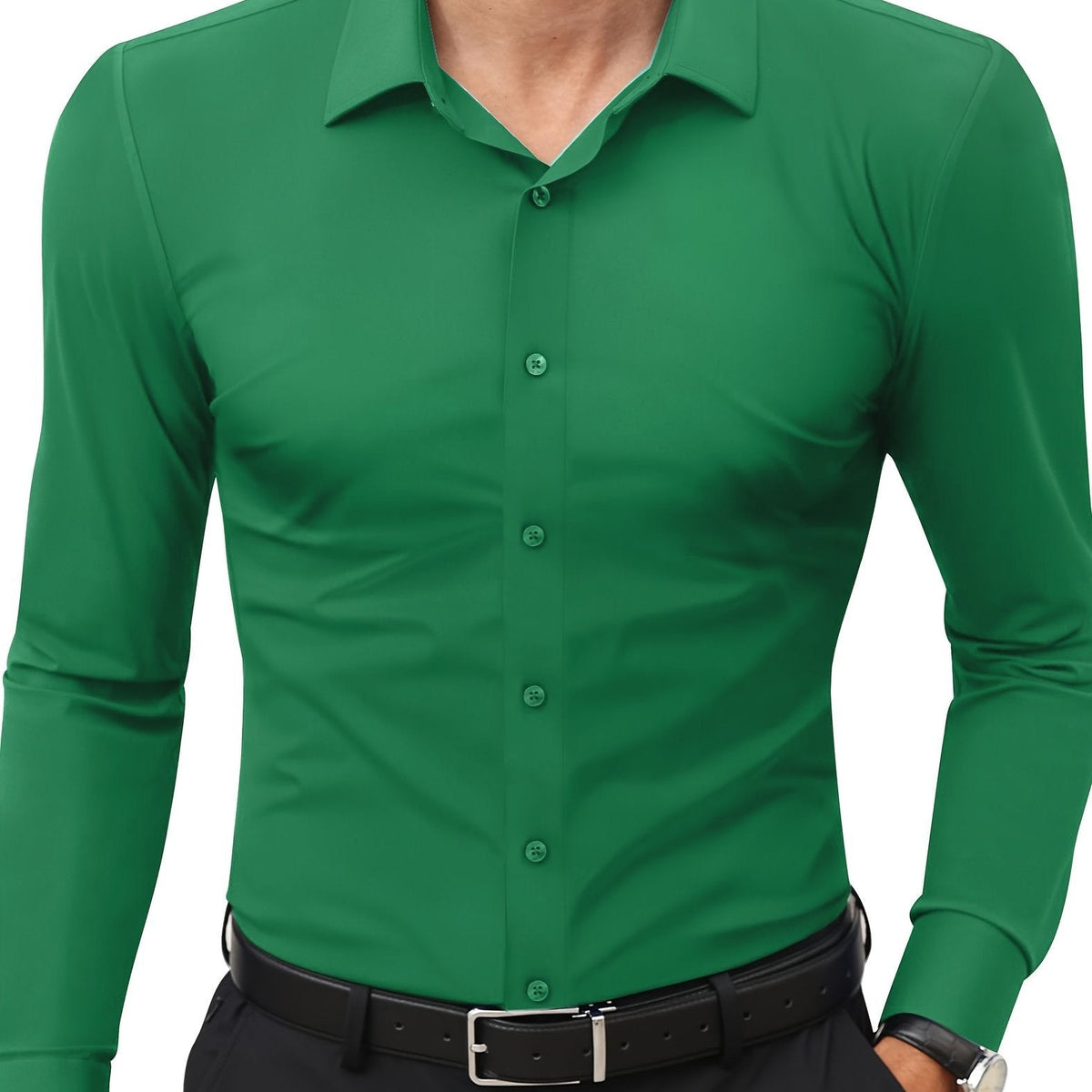 Henry | Elegant Slim-Fit Button-Up Shirt - Valereo