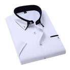 Henry | Stylish Contrast-Collar Button-Up Shirt - Valereo