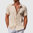 Men's Linen Short Sleeve Shirt Classic Fit
