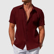 Men's Linen Short Sleeve Shirt Classic Fit