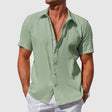 Men's Linen Short Sleeve Shirt Classic Fit