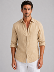 Men's Linen Shirt Comfortable Fit