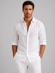 Men's Linen Shirt Comfortable Fit