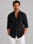 Men's Linen Shirt Comfortable Fit