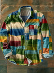 Men's Patchwork Shirt Relaxed Fit