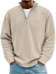 Fabian | Modern Corded Quarter-Zip Sweater