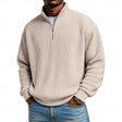 Harlan | Relaxed Ribbed Quarter-Zip Sweater