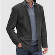 Men's Suede Blazer Jacket Notch Lapel