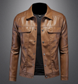 Spencer | Refined Leather Trucker Jacket
