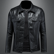 Spencer | Refined Leather Trucker Jacket