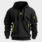 Jack | Modern Quarter-Zip Cargo Hoodie - Valereo