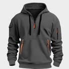 Jack | Modern Quarter-Zip Cargo Hoodie - Valereo