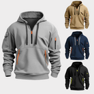 Jack | Modern Quarter-Zip Cargo Hoodie - Valereo