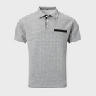 Jack | Modern Textured Contrast Polo Shirt - Valereo
