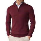 James | Classic Quarter-Zip Knit Sweater - Valereo