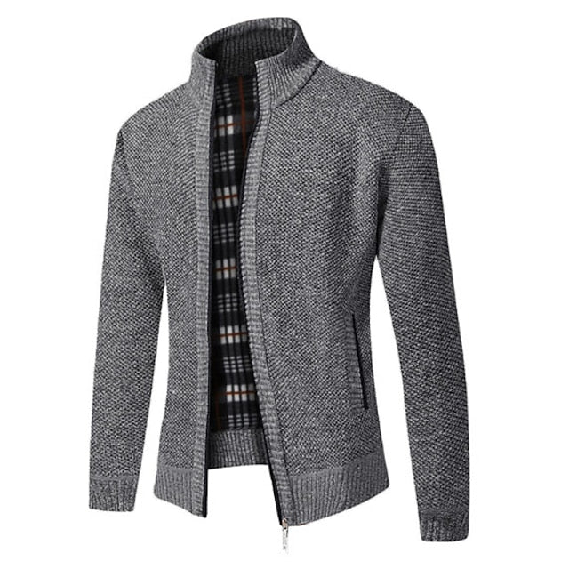James | Cozy Knit Zip Cardigan - Valereo