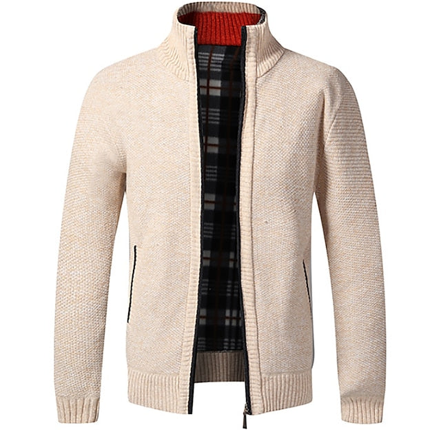 James | Cozy Knit Zip Cardigan - Valereo