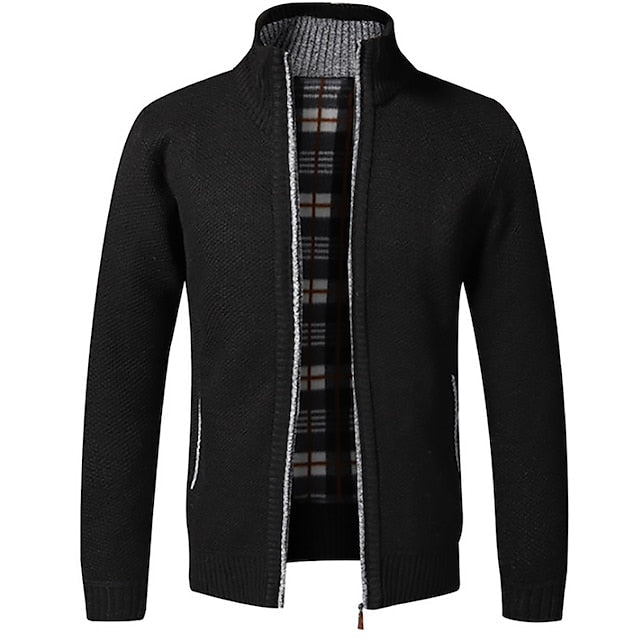 James | Cozy Knit Zip Cardigan - Valereo