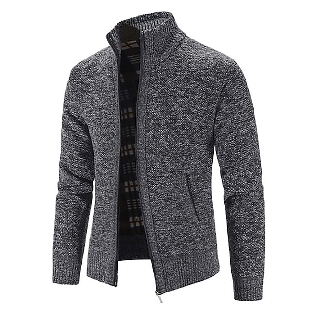 James | Cozy Knit Zip Cardigan - Valereo