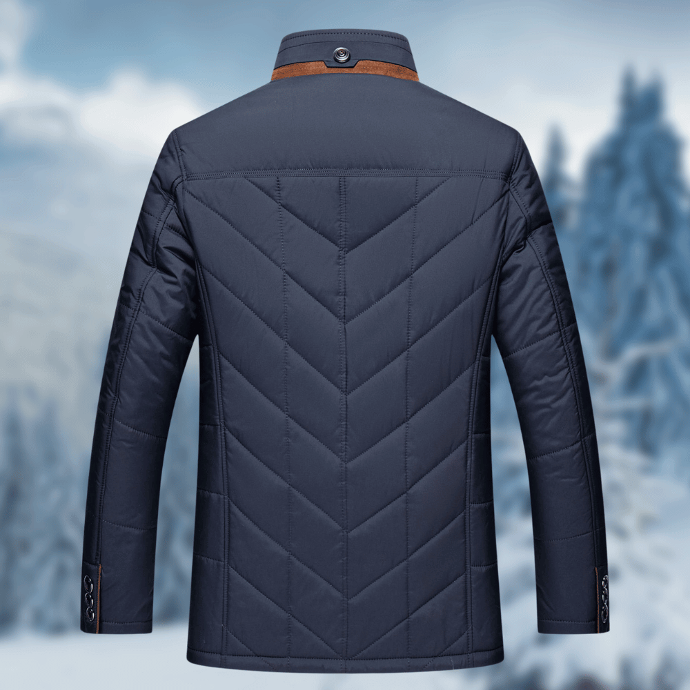 James | Cozy Quilted Fur-Collar Jacket - Valereo
