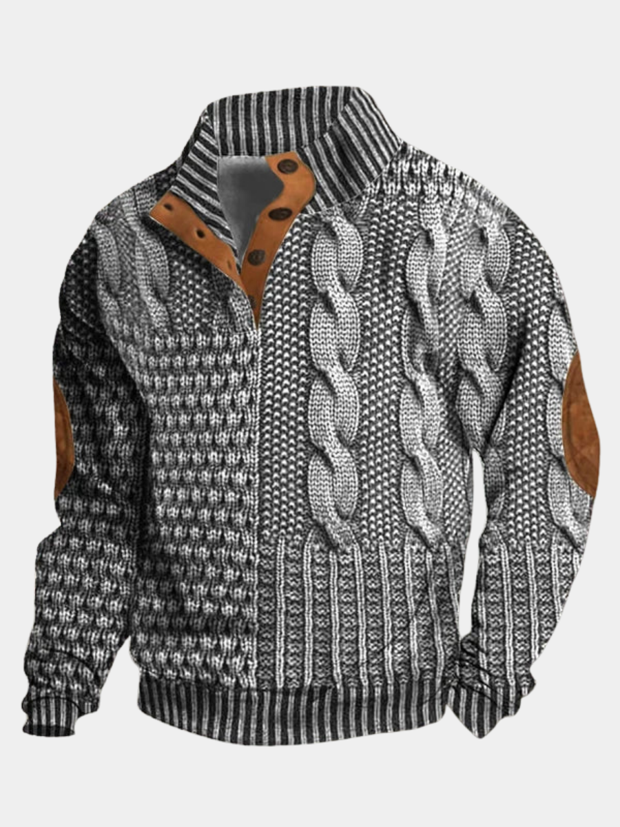 James | Refined Cable Knit Sweater - Valereo