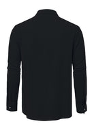 James | Relaxed Band Collar Cotton Shirt - Valereo