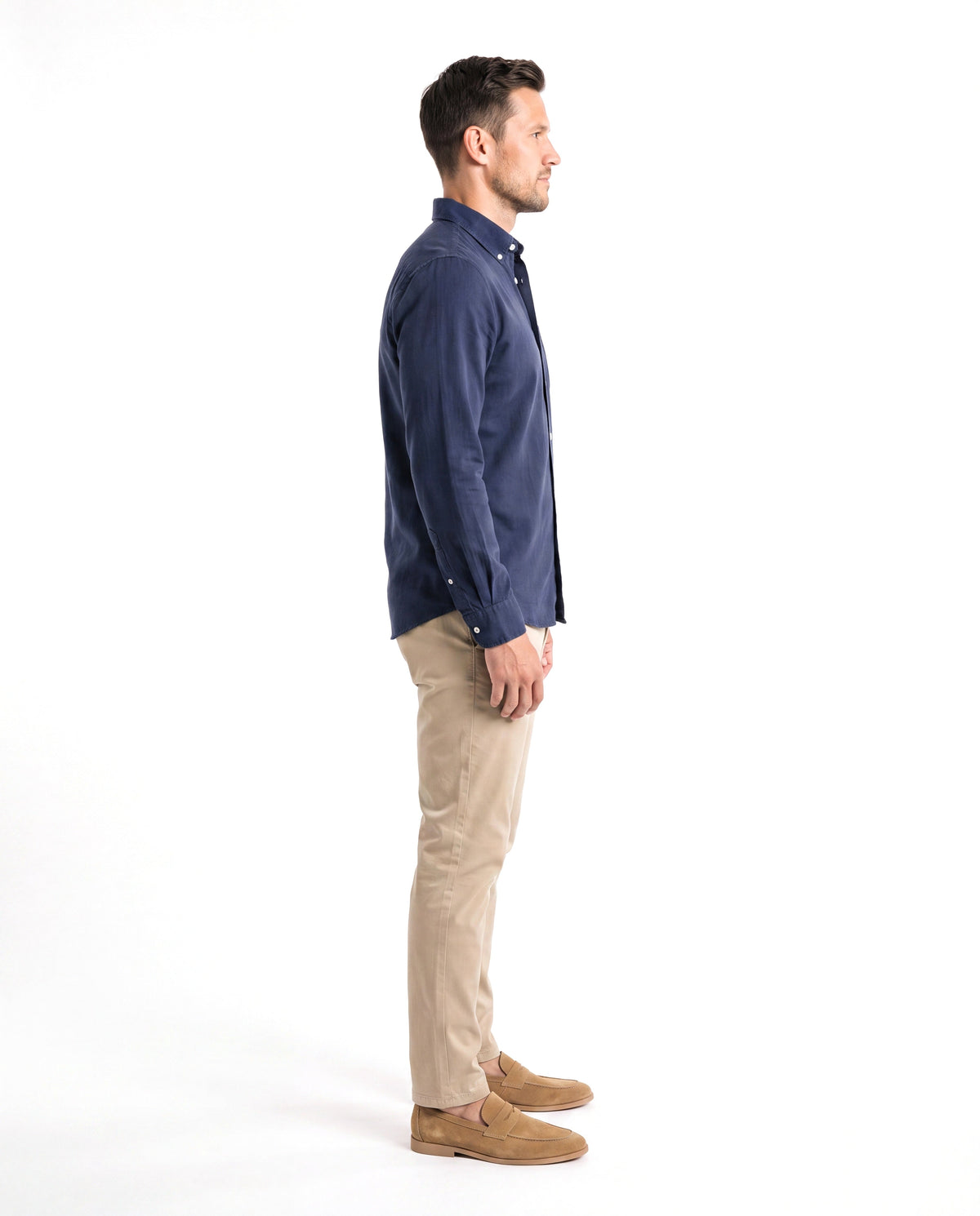 James | Relaxed Linen Button-Up Shirt - Valereo