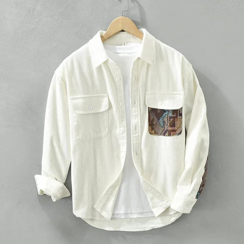 Jason | Casual Corduroy Contrast-Pocket Shirt - Valereo